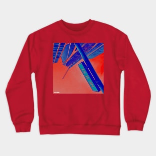 miami in da red street photo collage art lights Crewneck Sweatshirt